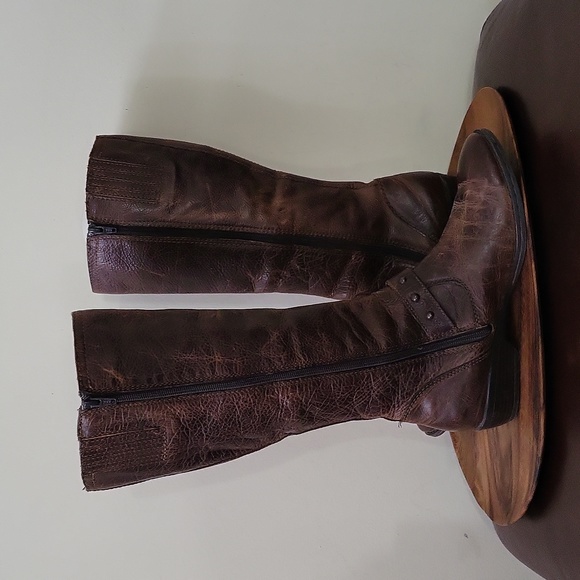 BOC Distressed Leather Tall Riding Boots - Picture 2 of 16